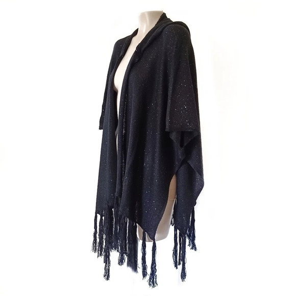 Steve Madden Medallion Brushed Topper Kimono Indie Sleeze Fringe Boho Hippie - Picture 6 of 8